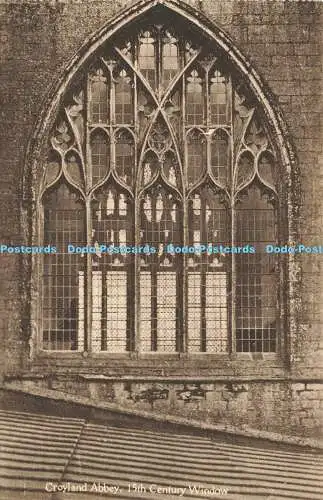 R591363 Croyland Abbey 15. Jahrhundert Fenster