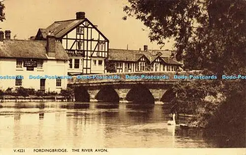 R593249 Fordingbridge The River Avon Photochrom