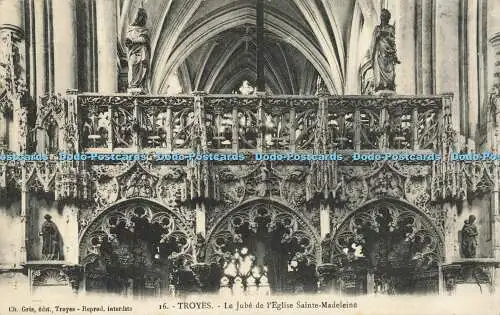 R595418 Troyes le Jube de l Eglise Sainte Madeleine Ch Gris