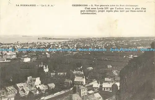 R595419 Cherbourg Vue Generale Cote du Port d Echouage La Normandie La C P A 190