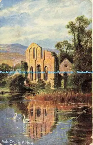 R591386 Vale Crucis Abbey S Hildesheimer Welsh Views Series No 5351 Fac Simile S