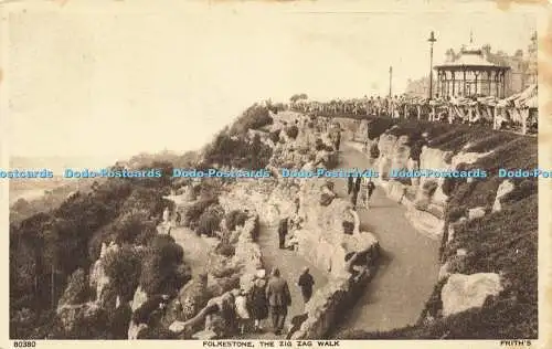 R593273 Folkestone The Zig Zag Walk F Frith 1949