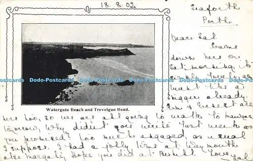 R597436 Watergate Beach and Trevelgue Head 1902