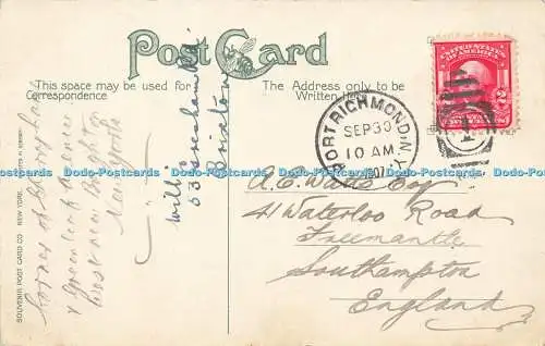R595426 Bayonne Fähre Blick von Staten Island Souvenir Postkarte 1907