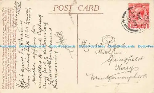 R591407 Eingang zur Chemieschule University of Liverpool 1921 One of a Serie