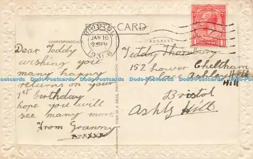 R591408 Für Babys 1. Geburtstag sende ich hier nur diese Wünsche 5193 1931 RP