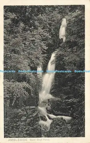 R589536 Ambleside Stock Ghyll Force Platin Foto Postkarte Bild Briefpapier