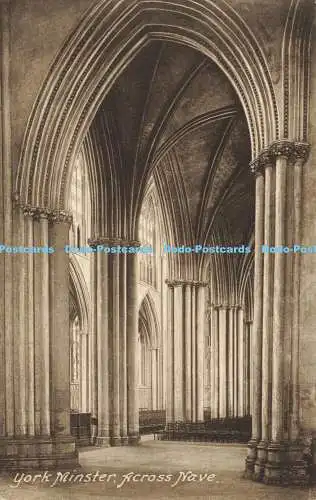 R589538 York Minster Across Nave Friths Serie Nr 65447