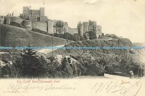 R593297 Dover The Castle from Connaught Park F J Parsons 1903