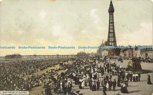 R593305 Bank Holiday at Blackpool R H O 1909