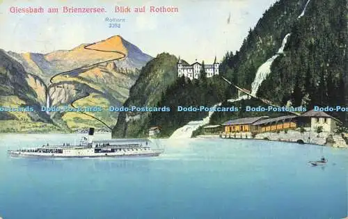 R595451 Giessbach am Brienzersee Blick auf Rothorn M Schild Nr 3022 1911