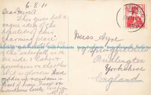 R595451 Giessbach am Brienzersee Blick auf Rothorn M Schild Nr 3022 1911