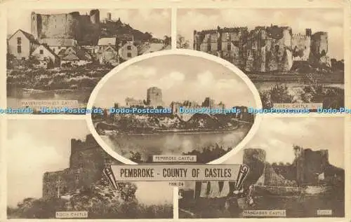 R593323 Pembroke County of Castles Pembroke Castle Roch Castle Carew Castle F Fr