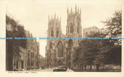 R593344 York Minster West Front Edwin Story R A P The Seal of Artistic RA Series