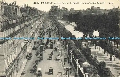 R593345 Paris La Rue de Rivoli et le Jardin des Tuileries C M