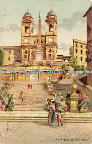 R589586 Piazza of Spagna Misch and Stocks Classic Rome Series No 213 1905 St Pet