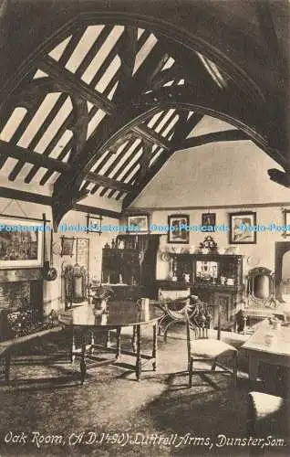 R591474 Oak Room A D 1490 Luttrell Arms Dunster Som