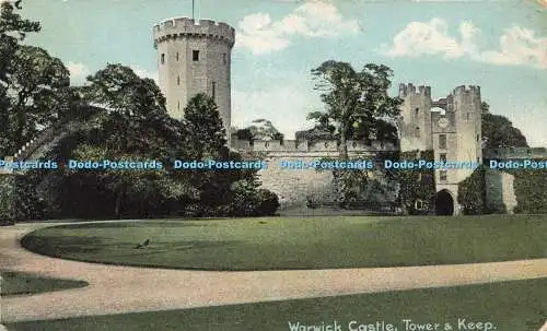 R595507 Warwick Castle Tower and Keep Fine Art Postkarten Christian Novels Publi