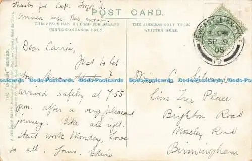 R591489 Jesmond Dene Newcastle on Tyne Brash Serie A Denholm Brash 1905