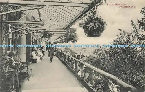 R597534 Leas Shelter Folkestone Polden und Hogben 1910