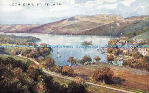 R593381 St Fillans Loch Earn Valentine Art Farbe