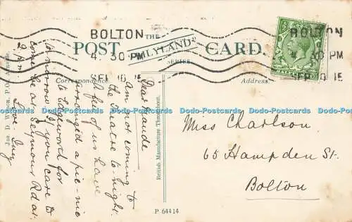 R591516 Eventide Arnside Jas D Wilson Lilyland Serie 1915