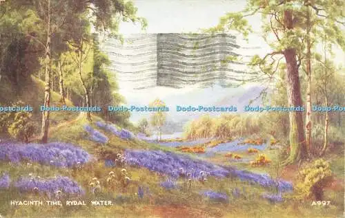 R593400 Rydal Water Hyacinth Time Valentine Art Colour E H Thompson 1948