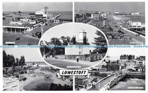 R593413 Lowestoft The Lighthouse The Esplanade The Swing Bridge J Salmon Photost