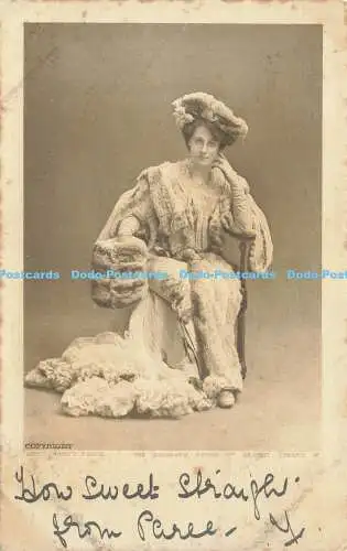 R589661 Miss Nancy Price Biographie Studio 107 Regent Street W Hut 1903