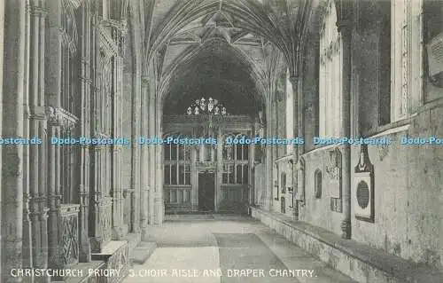 R595567 Christchurch Priory S Choir Aisle and Draper Chantry