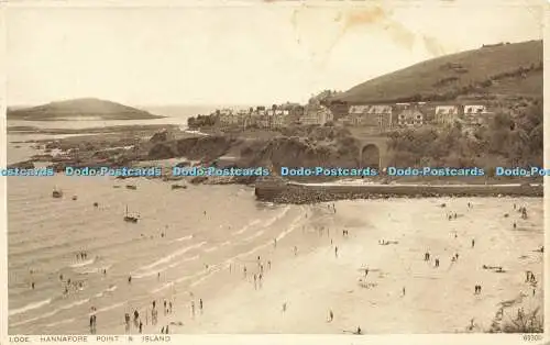 R593431 Looe Hannafore Point and Island Photochrom 1955