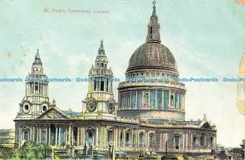 R591548 St Pauls Cathedral London 1906