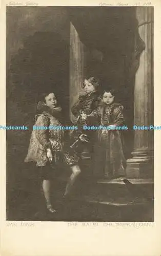 R589679 National Gallery Official Series No 289 Van Dyck Balbi Children Loan Rem