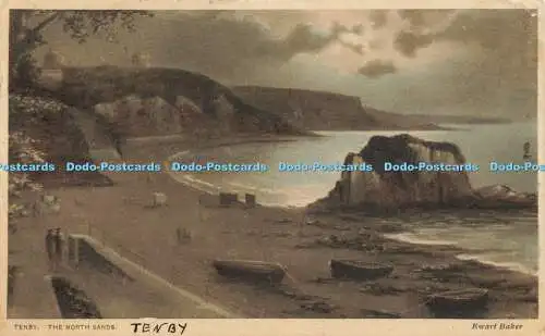 R595585 Tenby North Sands Ewart Baker 1926