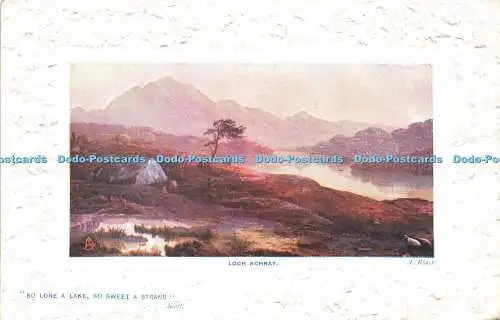 R591574 Loch Achray A Blair So lone a lake so sweet a strand Scott Scottish Loch