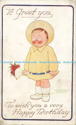 R589696 To Greet you To wish you a very Happy Birthday E Mack