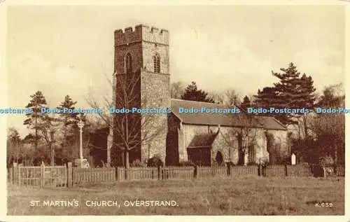 R591578 St Martins Church Overstrand K 639 Phototype Valentines 1956