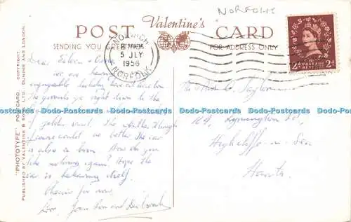 R591578 St Martins Church Overstrand K 639 Phototype Valentines 1956