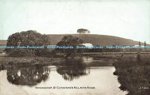 R597621 Winchester St Catherines Hill with River E T W D Dainty Series