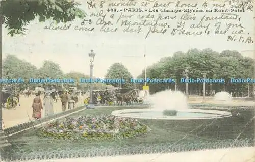 R597627 483 Paris Les Champs Elysees au Rond Point 1904