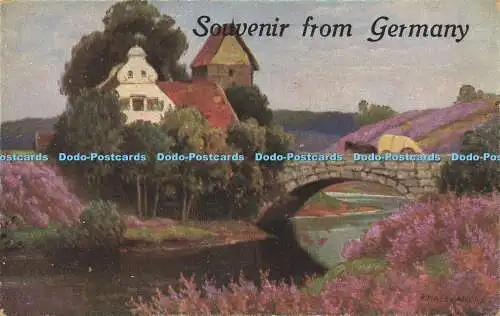 R593489 Andenken aus Deutschland Kirche und Brücke Serie 280