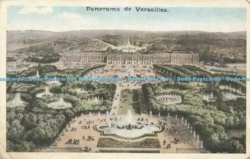 R593497 Panorama de Versailles Postkarte