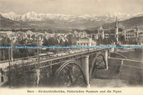 R593554 Bern Kirchenfeldbrücke Historisches Museum und die Alpen G Gfeller