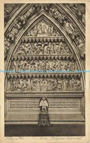 R589781 Köln a Rh Dom Relief am Sudportal Nr 3633 Bruno Hansmann 1932