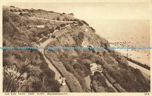 R597715 Zig Zag Path East Cliff Bournemouth 1815 W H Smith