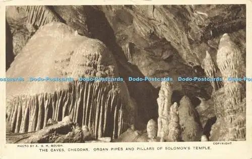 R591708 A G H Gough Caves Cheddar Orgelpfeifen und Säulen des Salomons Temple