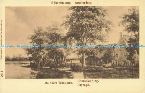 R593636 Rijksmuseum Amsterdam Boerenwoning Paysage Abrahamson und Van Straaten M