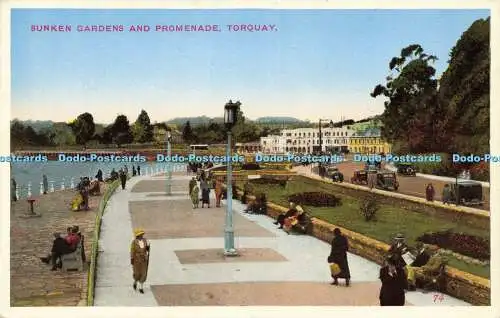 R591753 Versunkene Gärten und Promenade Torquay