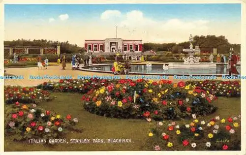 R597795 Italian Garden Stanley Park Blackpool G 5259 De Luxe Farbe Valentines 1