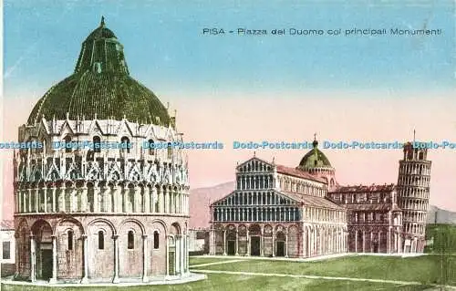 R595792 Pisa Piazza del Duomo col principali Monumenti P C P